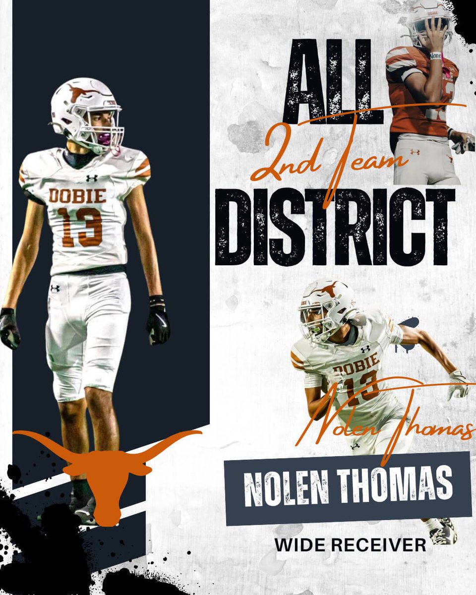 TheNolenThomas1's tweet photo. Blessed to be named 2nd team all district. Trust the process. I will wake em up. 
#offseason #keepsleeping
@FitzmorrisCoach @DobieLonghornFB https://t.co/8UrWlzZWf0