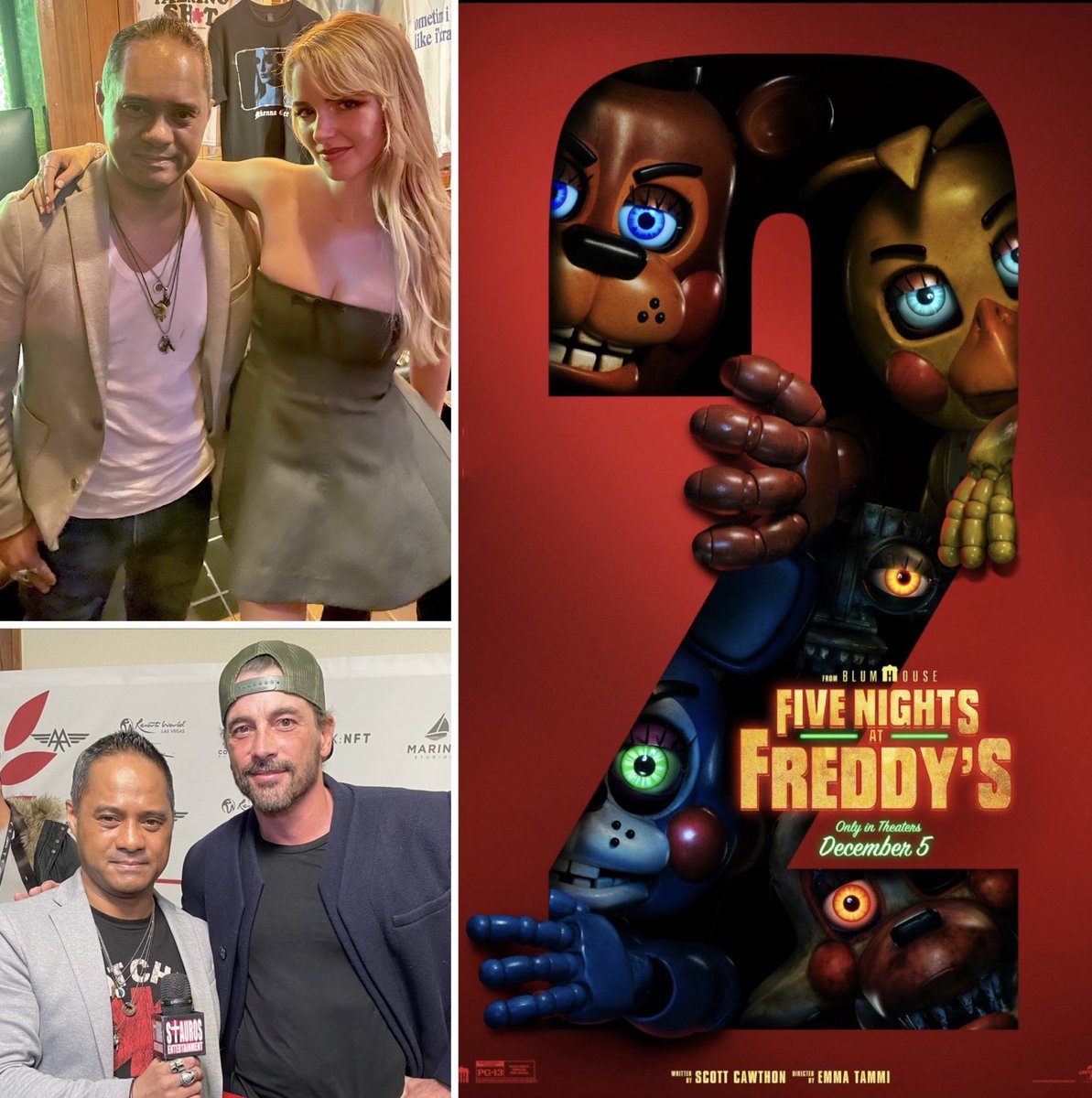 #2DaysTheeeDay…,So I Wanted2Help Promote &amp; Dedicate these #FlashbackFriday Fond Memories to these 2Awesome Sweet Interviewed Guests &amp; Humble Talents; #McKennaGrace  &amp; #SkeetUlrich, who both Star in the New Movie; #FiveNightsAtFreddys2, which OPENS 2DAY in Theaters!  #CheckItOut!