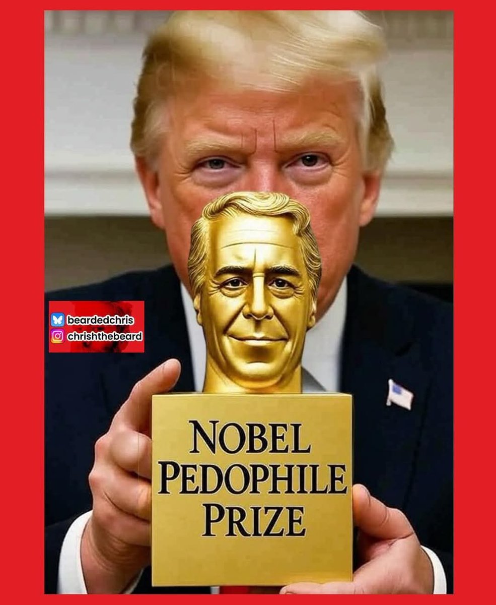 I knew it! 
Trump FINALLY won the Nobel Pedo Prize!
Congrats!