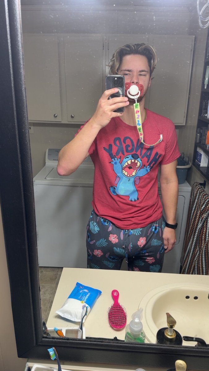 I’m only allowed baby clothes at home from now on…. I think I look better in baby clothes anyway