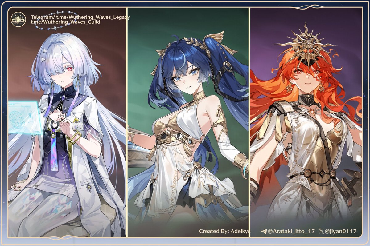 Possible Banners v3.0 (No changes)

• First Half: Lynae, Cartethyia and Ciaccona.

• Second Half: Mornye, Augusta and Iuno.

Source: Hakushin

#WutheringWaves #Wutherig_waves #Qiuyuan #Chisa #Buling #Mornye #Lynae #Ciaccona #augusta #Iuno