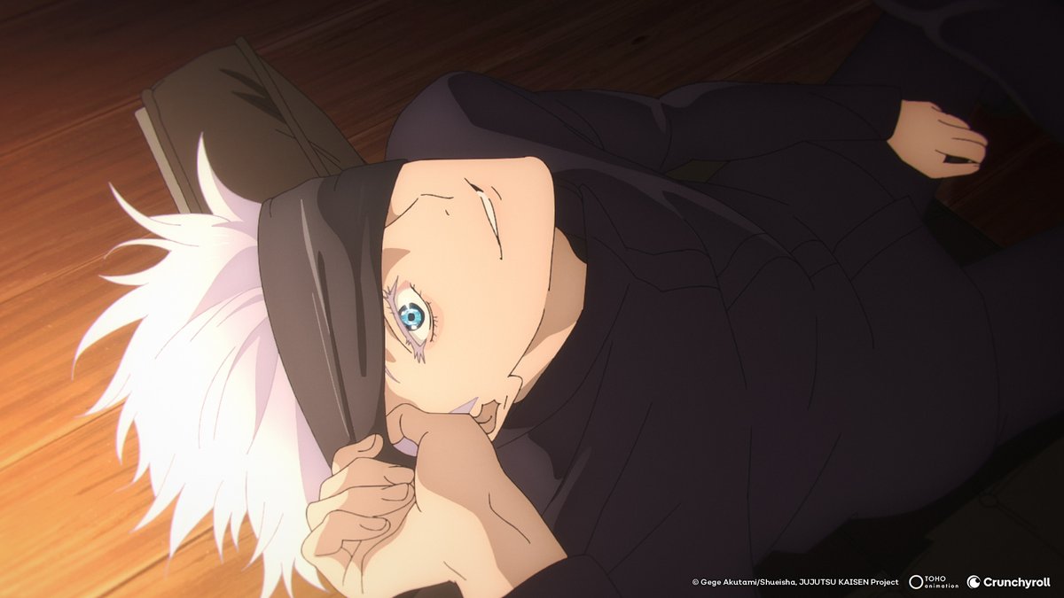 Crunchyroll's tweet image. Drop some comments for Satoru Gojo! ⬇ (via @Jujutsu_Kaisen_)