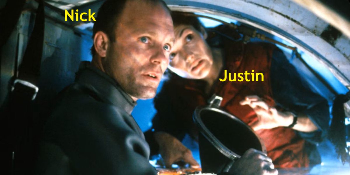 PodMicroscope's tweet photo. "Step into a Swim Jean!" It's #theabyss day on the #moviemicroscope. Join Nick &amp; Justin as they elegantly descend to the depths while talking about the first "blue forward" #jamescameron movie. #edharris #maryelizabethmastrantonio #michaelbiehn #moonpool #MIRV #mwah #waterweird https://t.co/OAhblOJJqC