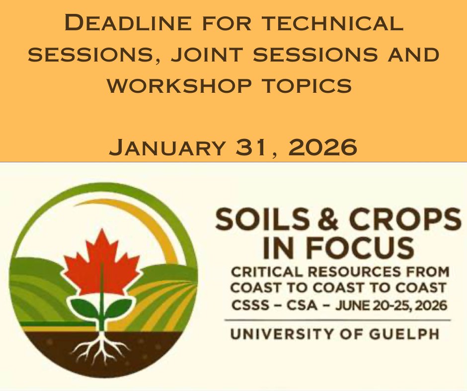 Canadian Society of Soil Science tweet media