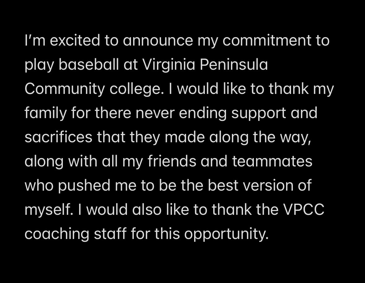 Tommycollins27's tweet image. Excited to be a Gator!
@WS_Storm_Base @ZTProspectsNC @VPCCBaseball @PrepBaseballNC