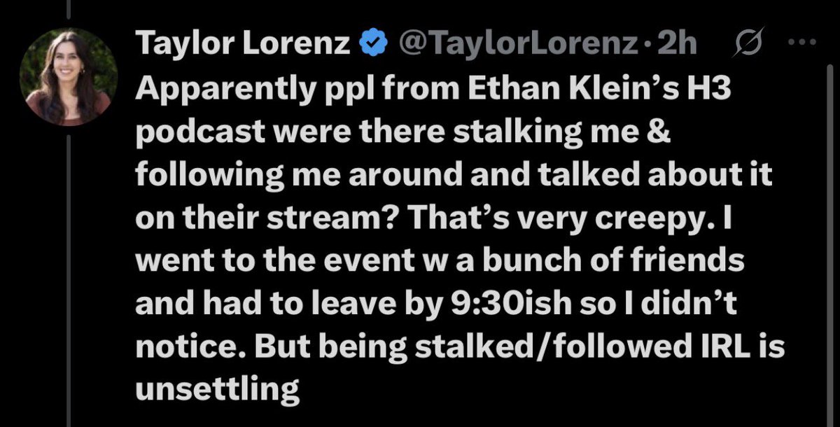 GWAMtweets's tweet photo. Taylor. Someone recognizing you at event isn’t “stalking.”

When you do this, you dilute the meaning of the word. Like I’m wondering about the validity of your other stalking claims, which I hadn’t questioned up to this point. 

I’ve never seen someone self-victimize like this. https://t.co/SW2TMe3ILk