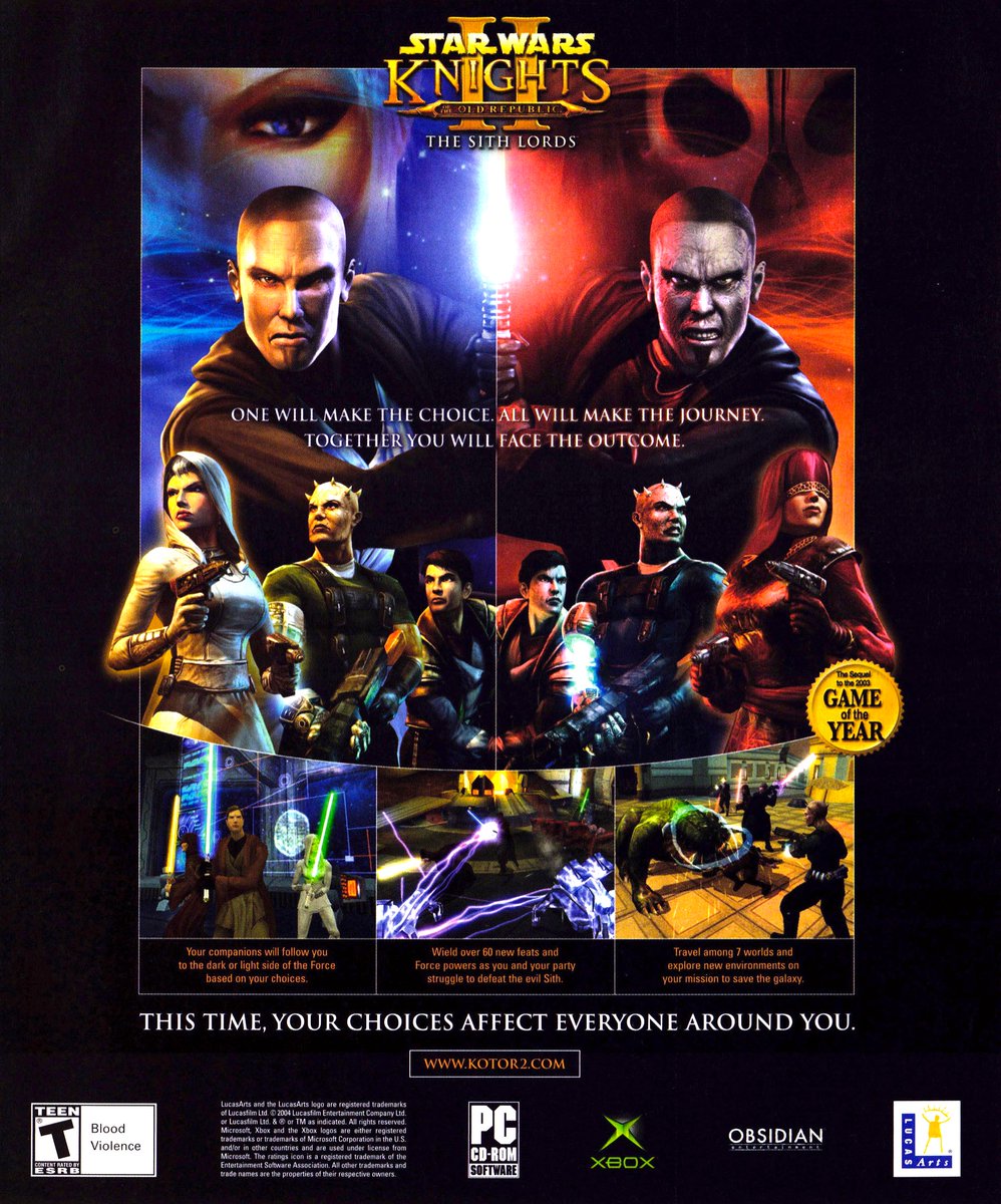 RetroGamerArt's tweet photo. Knights of the Old Republic II: The Sith Lords (2004) https://t.co/tti1FdMC4B