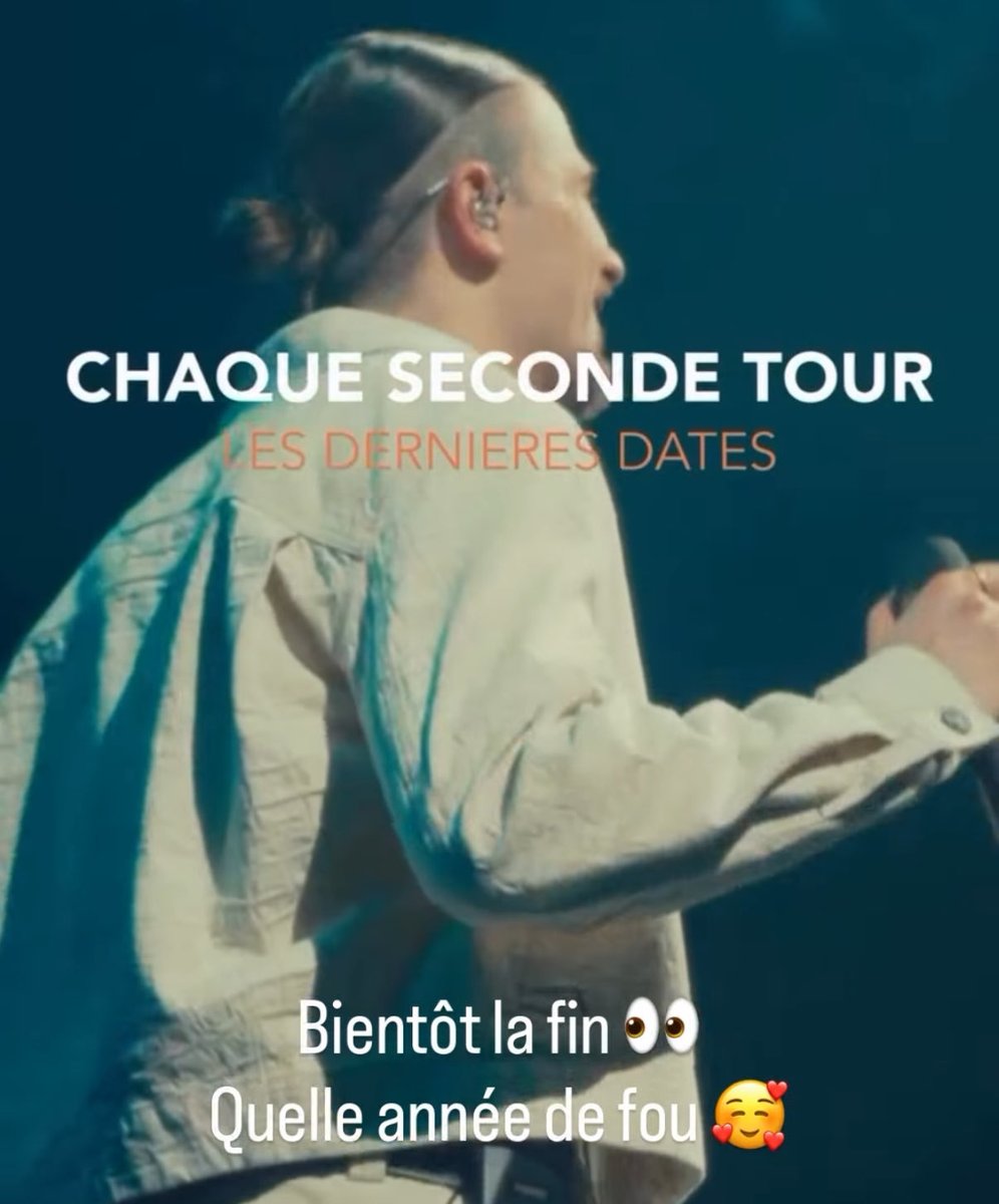 La fin de la tournée approche et ça sent déjà la nostalgie 😢🥺
via stories IG de Damien, Mélanie &amp; Noé
#PierreGarnier #pierregarniermusique #ChaqueSecondeTour