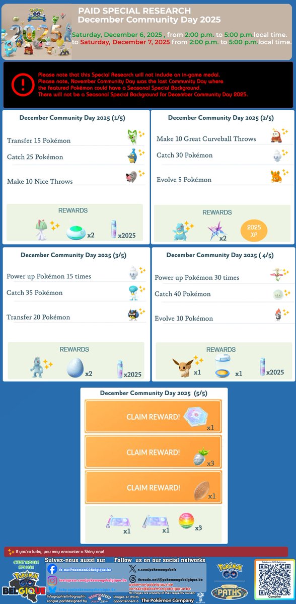 pokemongobefr's tweet photo. #Campfire #PokemonGO #PreciousPaths
#PokemonGOBelgique #pokemongofr #pokemon
#pokemonfr #pokemongoapp #pokemongoappfr
#PokémonGoBelgium #PokémonGoBelgique #CommunityDay #CommunityDayAllStars #PokemonGOCommunityDay #PokemonGOCommunityDay2025 #Niantic #Scopely https://t.co/yaYAl9NPeQ