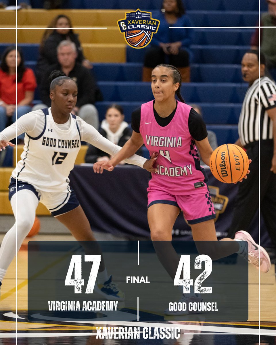 FINAL | Virginia Academy 47 Good Counsel 42 

<a href="/vaagbb/">VAAGBB</a> 

Amaya Ramey <a href="/Amaya_Ramey/">Amaya Ramey</a> 20
Sydney Moore <a href="/SydneyMoore_2/">Sydney Moore</a> 11

<a href="/good_counselwbb/">Good Counsel Women's Basketball</a> 

Pandora Nah 12 
Lyla Thompson 11