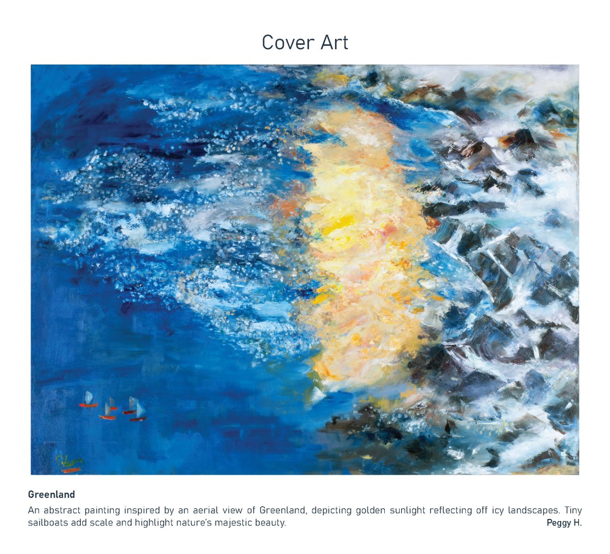 Inspired by an aerial view, Peggy Huang, TRENDnet’s co-founder and CFO, won our 2026 art contest with her piece “Greenland,” showcasing nature’s beauty. We look forward to sharing more winning artwork from our team.