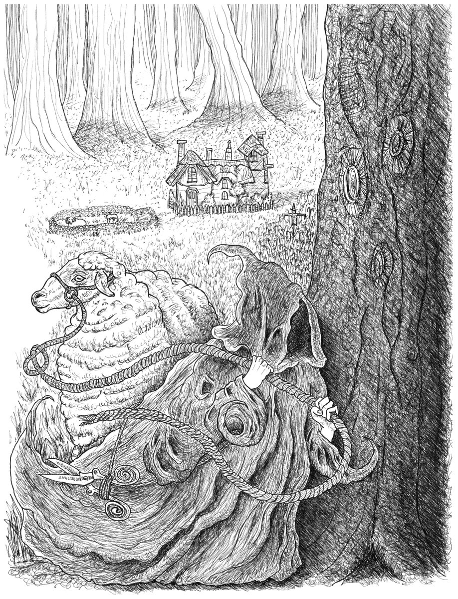 Step into the world of Timbermyth, written and illustrated by Forrest Lybrand, in This Book Might Explode Volume 2!

In this first short story, a shadowy figure steals a sheep, setting off a series of whimsical events for the Rabbidge family. 

If you want to give your kids the