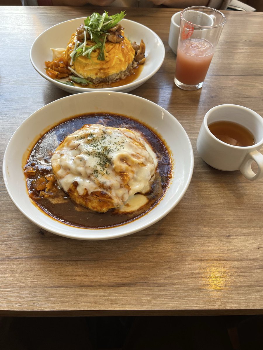 rumina0904's tweet photo. ベビフェ初めて行った😆
色々なオムライスがあって迷ったけど、やっぱりチーズでしょ🤣 https://t.co/sfxS5aYrAD