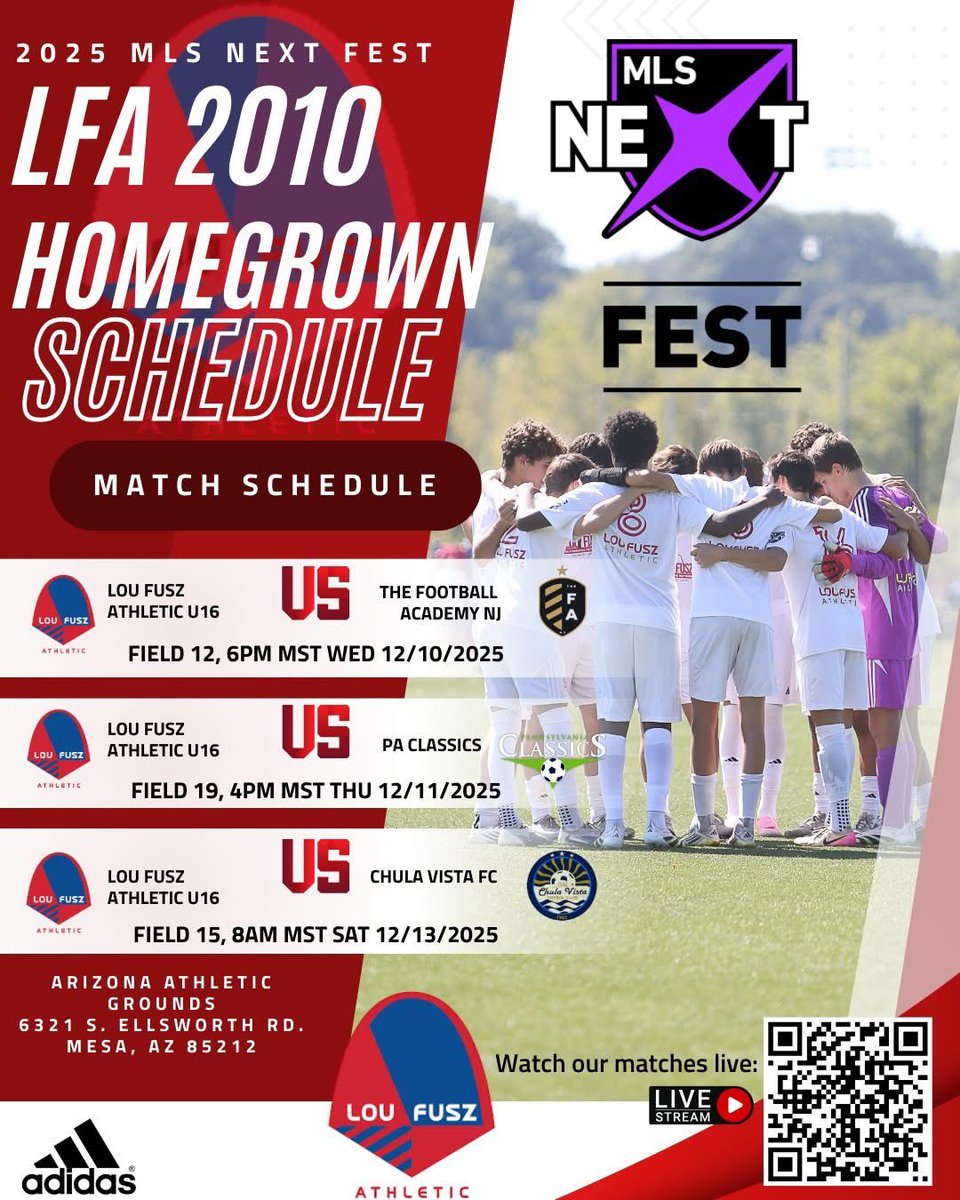 Lou Fusz Athletic MLS Next 2010 tweet media