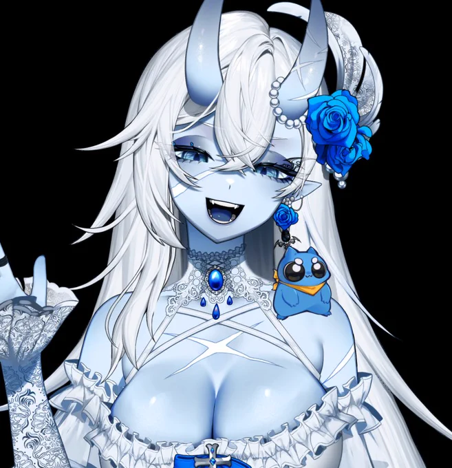 scary blue ladies is back drawing cute ladies