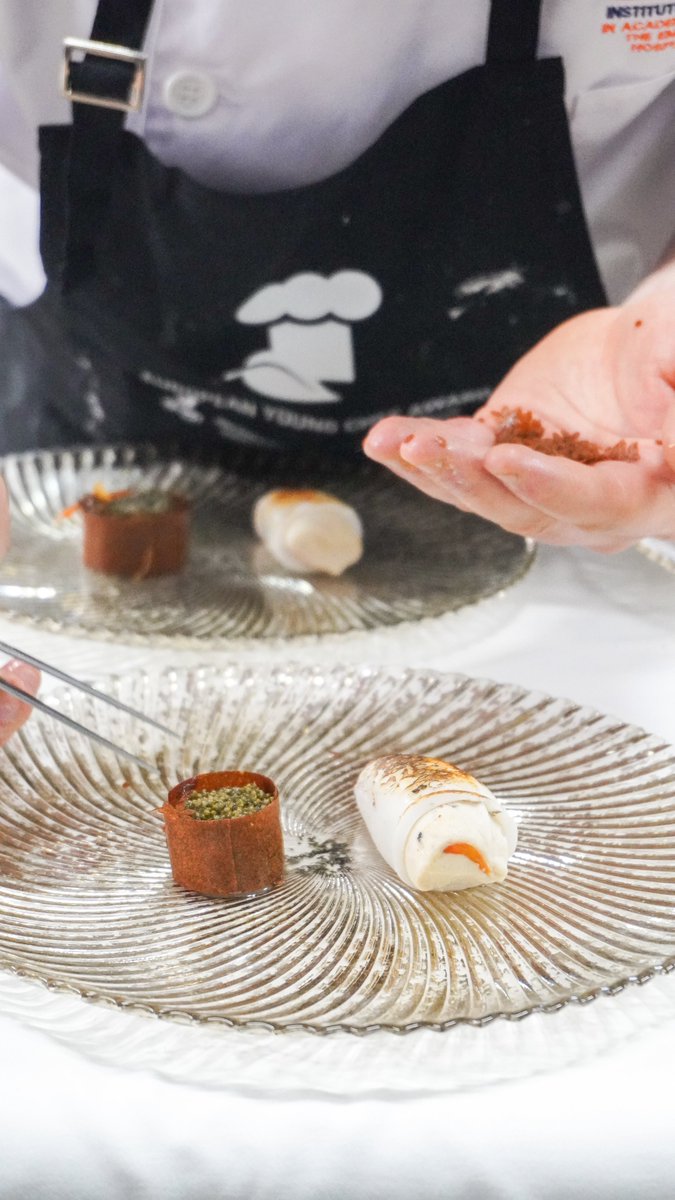 EUHTStPOL's tweet image. 🍴 A few weeks ago, EUHT StPOL hosted the European Young Chef Award 2025, organized by @IGCAT2  &amp;amp; @gencat, gathering young culinary talents from across Europe. Congrats to all finalists &amp;amp; winners! Special mention to our student Ànakin Rivera for his dedication

#EYCA2025