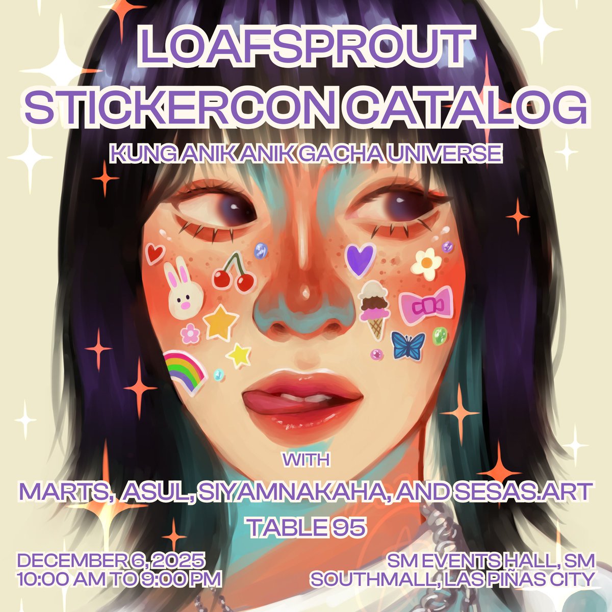 loafsprout's tweet photo. yay she boothing again (*^▽^)/★*☆♪
hewwo <333 ill be selling stickers and prints w da art buddies on @stickerconmnl kung anik anik gacha universe 🌠💫
come visit us at table 95 !!! yippie yippieee
#stickercon #stickerconmnl #artph https://t.co/4RwrkP3dKG