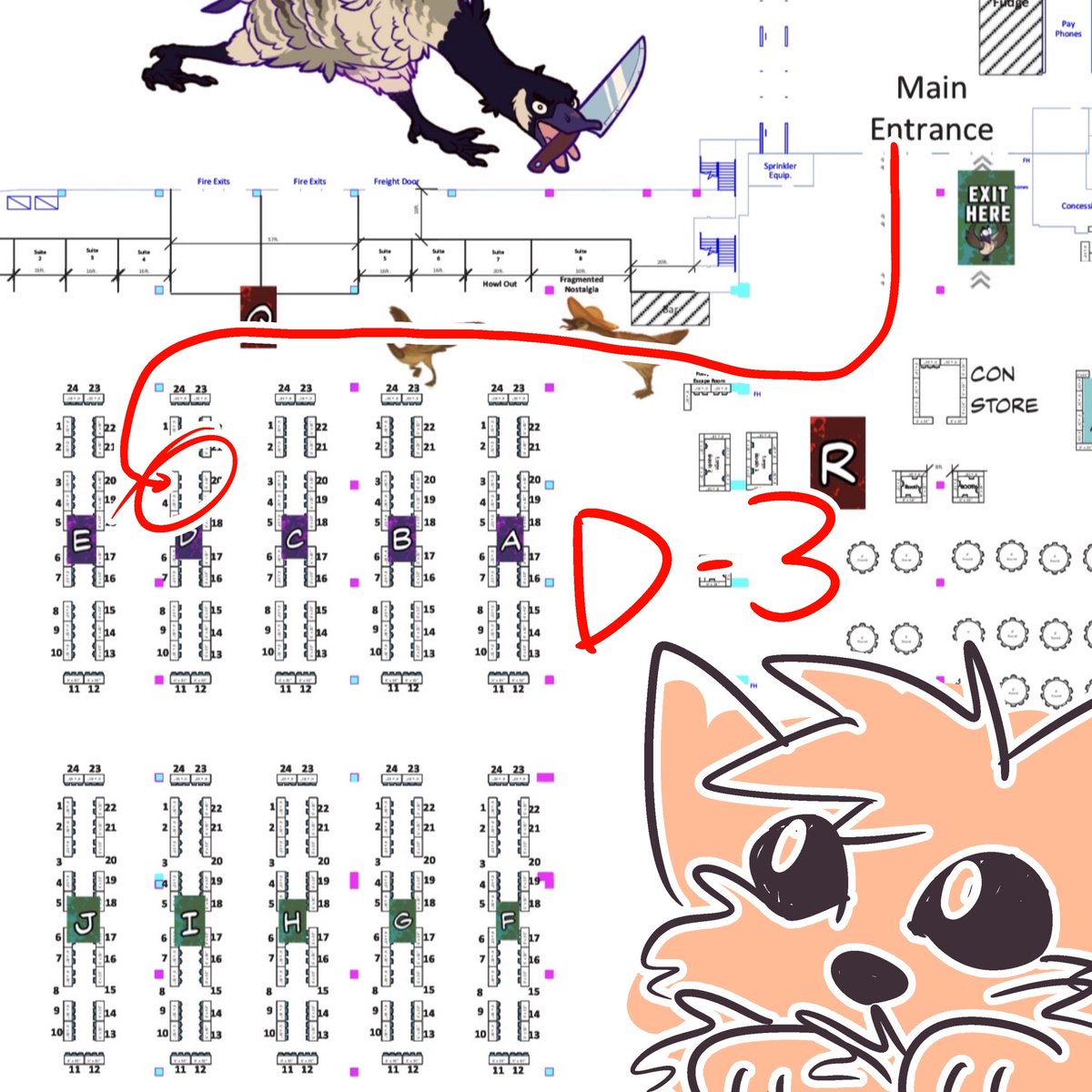 RoxxieKitsune's tweet photo. HEWWOOOOOO MFF I’m here in the dealers den!!!! Come see me at D-3 🥺💖 https://t.co/S40Lk3JnOz