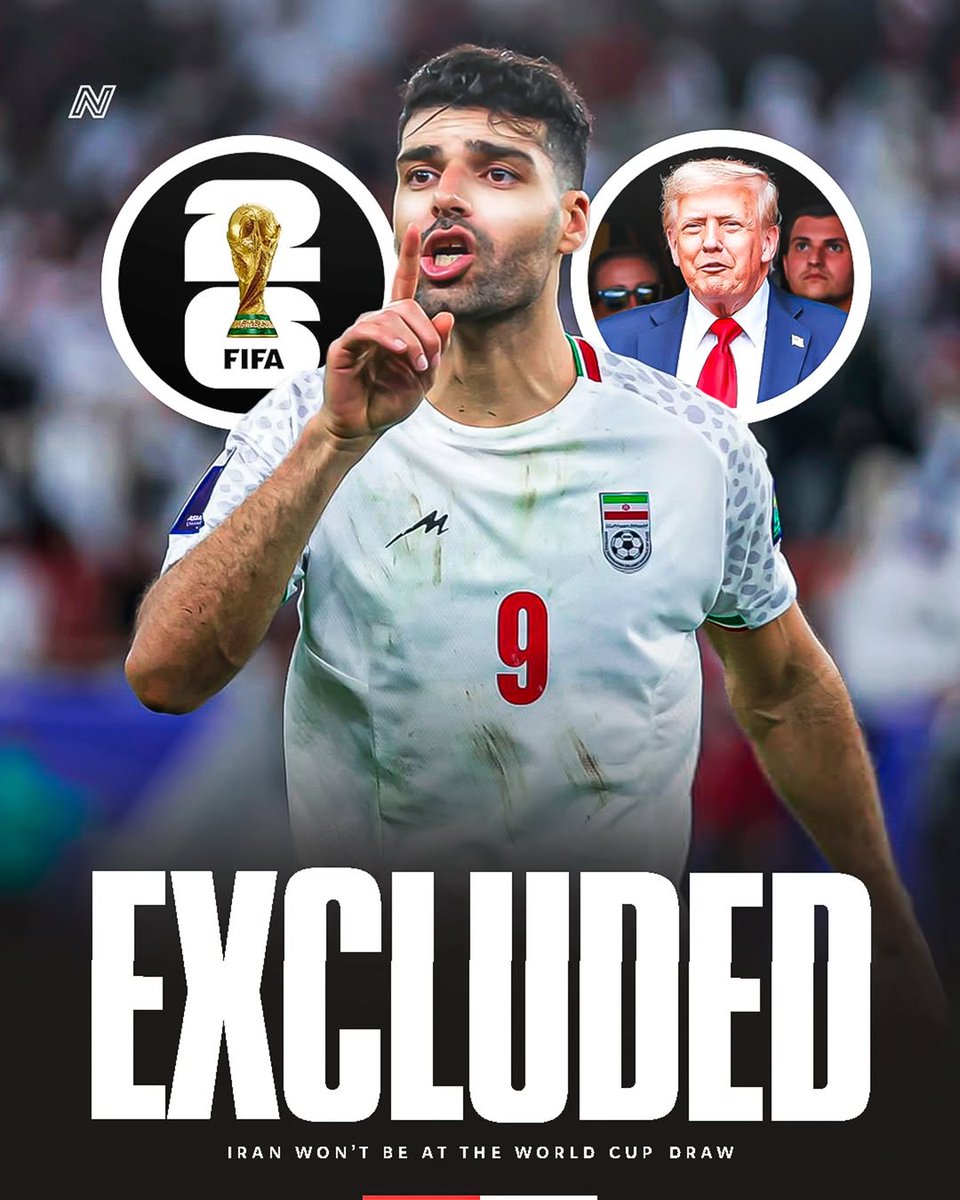 PSGINT_'s tweet photo. for the people that dont know

the Iranian delegation is currently NOT at the world cup draw because the US didnt permit them Visas

this World Cup is more political than it has to do with football https://t.co/aDxxcwrnBn