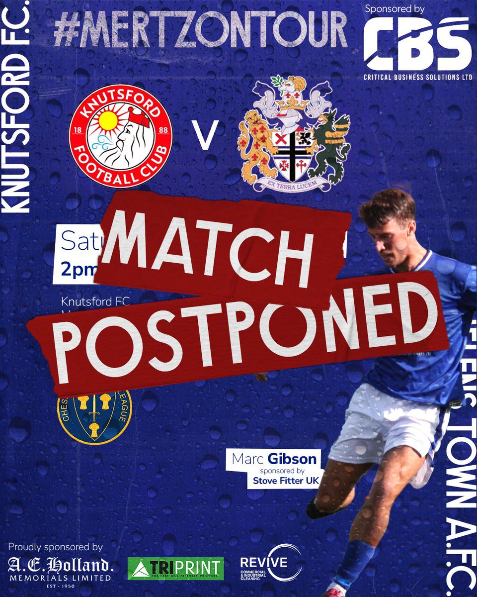 sthelenstownfc's tweet photo. ☔️ Unfortunately rainy old England has seen off tomorrow’s away trip to Knutsford.
Well, Cnut the Great did tell us he had no control of the elements.
You don’t get geeky history references like that on other non league socials
#TownTeam #TimeTeam 🔵⚪️ https://t.co/JFqHJDJ5sI