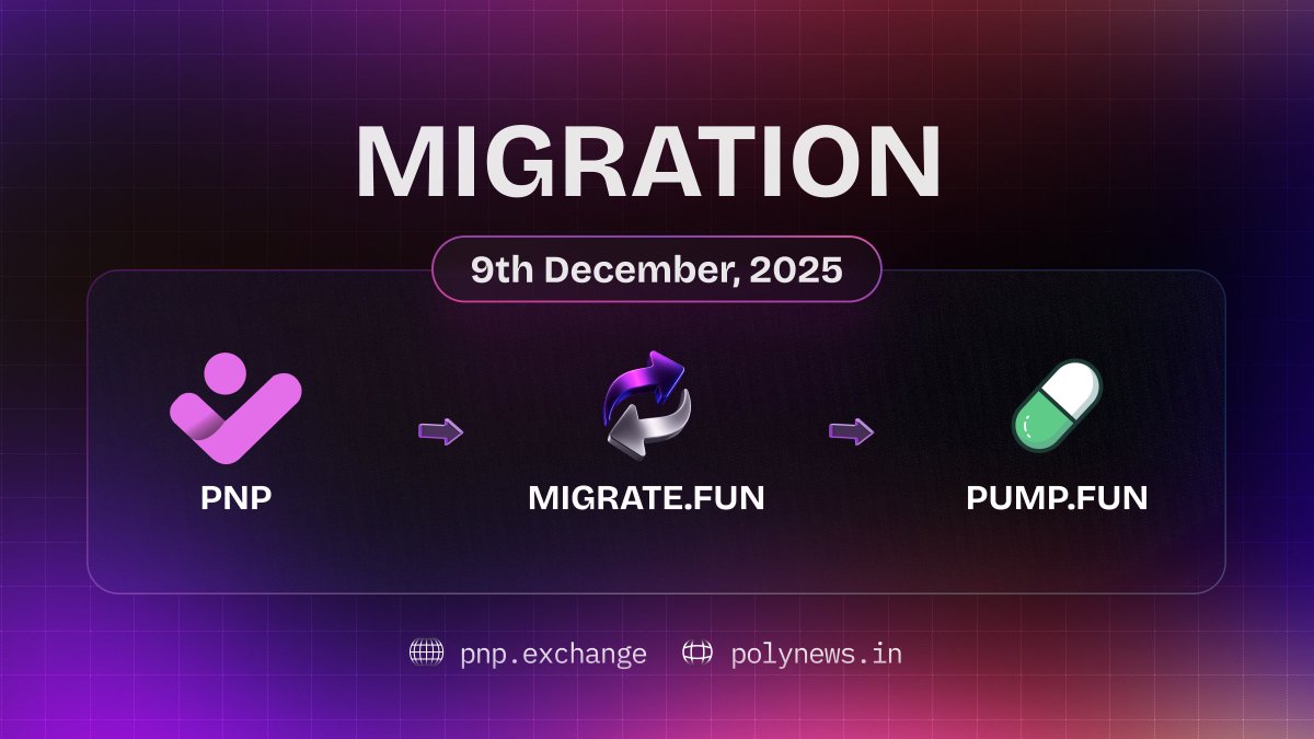 predictandpump's tweet image. The migration will begin on December 9th.

We're excited to bring on-chain permissionless prediction markets to @Pumpfun 

We will share more details soon.