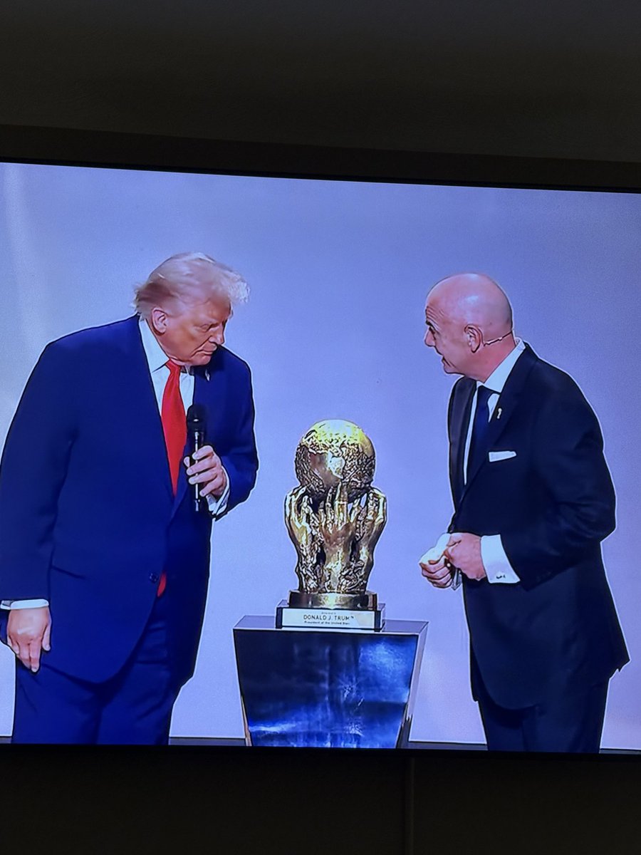Today <a href="/FIFAcom/">FIFA</a> did something moody has ever done before…kept #DJT on point and on schedule when speaking live.