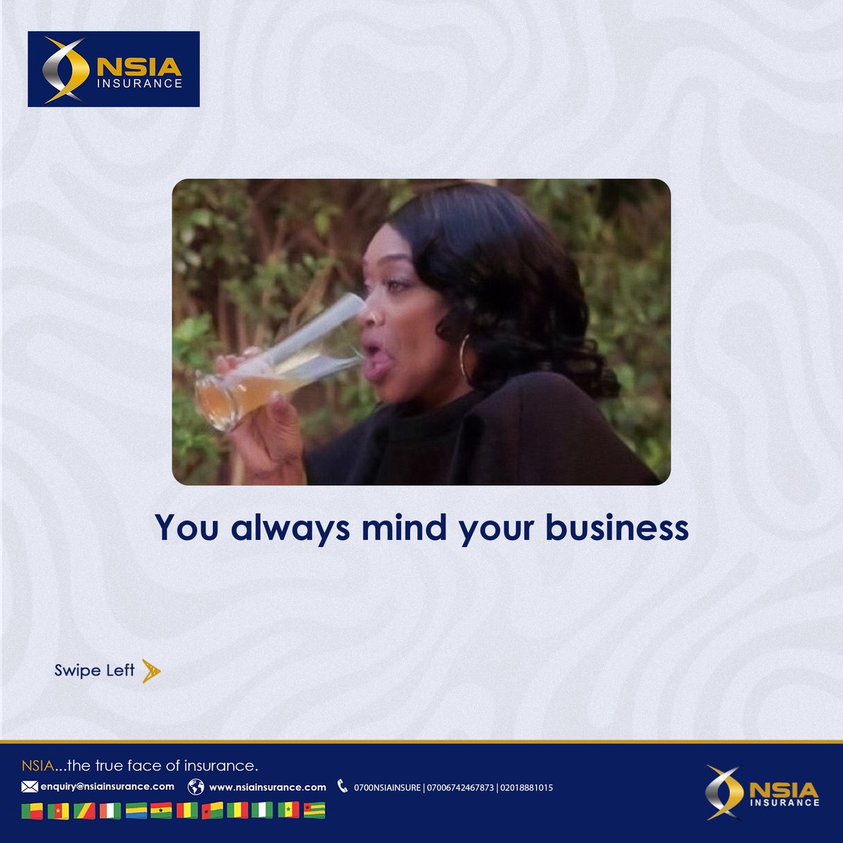 Small choices today, big security tomorrow

#LiveLifeWithoutWorries
#Getcovered
#NSIAInsurance