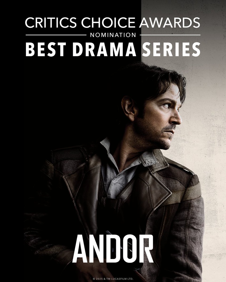 Congratulations to the cast and crew of ANDOR on their Critics Choice Awards TV nomination for Best Drama Series.