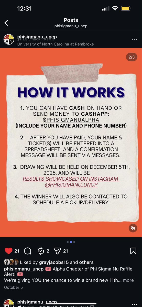 _LocklearCaleb_'s tweet image. Today is the Last Day for our Fall Semester Raffle, all proceeds raised will help us sponsor a family for christmas.
