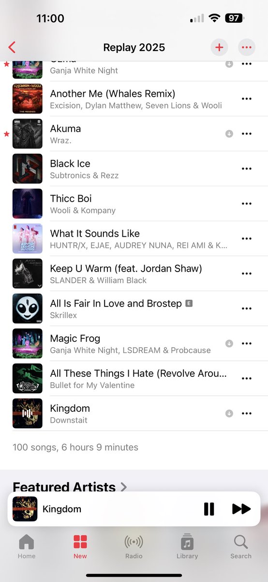 HeyItsDaryl_'s tweet photo. Soo @niddifli got the coolest gf ever. It’s official. Why? Bc I got @CodyRhodes and @RandyOrton entrance songs in my top 100 on Apple Music🤩🙌🏼💁🏻‍♀️💁🏻‍♀️ https://t.co/DupLY58dQe