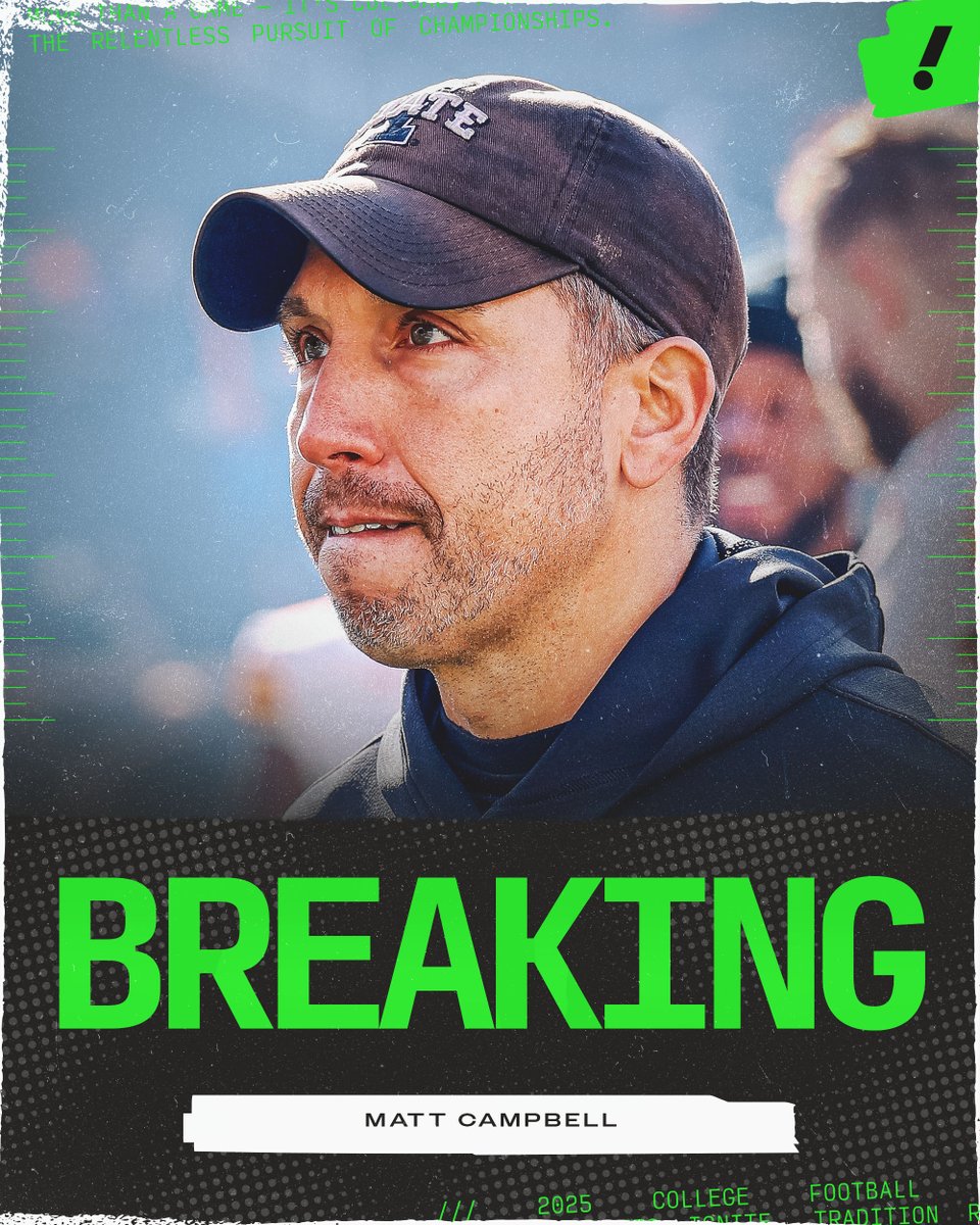 YahooSports's tweet photo. Penn State is in "the final stages" of negotiations to make Iowa State's Matt Campbell its new head coach, per @RossDellenger. https://t.co/vJsmrv6ZnY