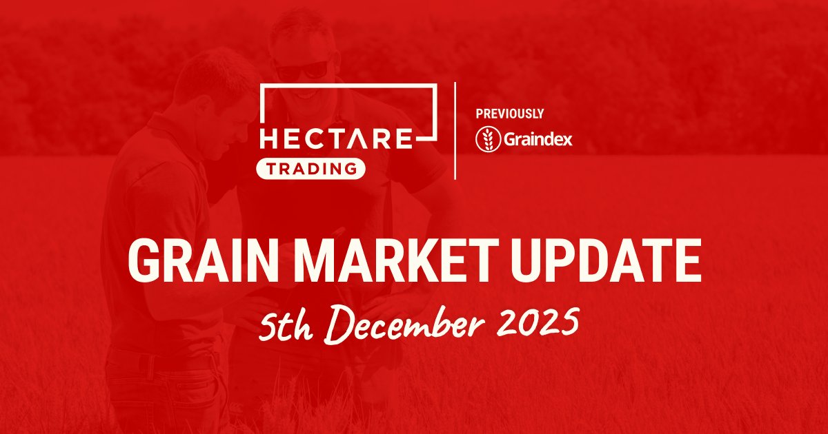 📉🌾 Sterling strength puts pressure on wheat

Farmers on Hectare Trading have seen offers up to £185 (Mar'27) for feed wheat, and £416 (Mar'26) for OSR.

Read the full grain market update here: ow.ly/hCaR50XCZZM

Sign up to Hectare Trading: 
ow.ly/Bc0s50XE16o