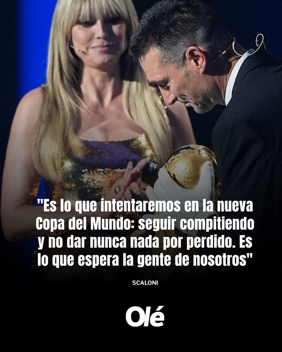 SCALONI: LA FINAL EN 2022 Y EL MUNDIAL 2026 🏆

🇦🇷 El DT de la Selección Argentina entró al sorteo con la Copa del Mundo y recordó la definición ante Francia. Además, palpitó lo que viene el próximo año.