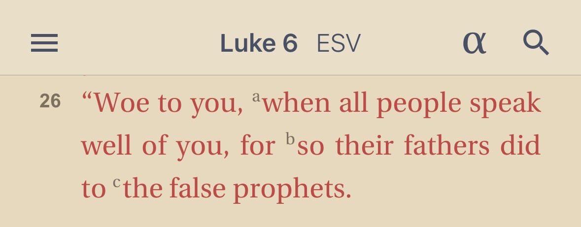 How to spot a True vs False Prophet, according to Scripture:

False Prophet:

- Well spoken of by majority (Luke 6:26).
- Relaxes or nullifies the Law (Matt 5:19, Mark 7:6-13, Matt 7:15-23).
- Appeases the majority rather than pleases God (2 Tim 4:3-4, Isaiah 30:9-11).

True