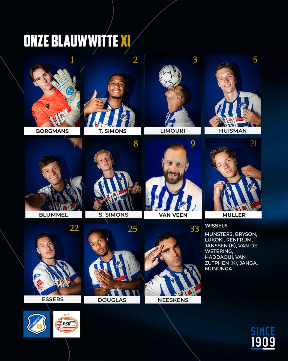 FCEindhoven's tweet photo. Kevin voor het eerst in de basis! 💪🔥

#FCEjps #ClubvanGoeiVolk https://t.co/HzceZ3Uza1