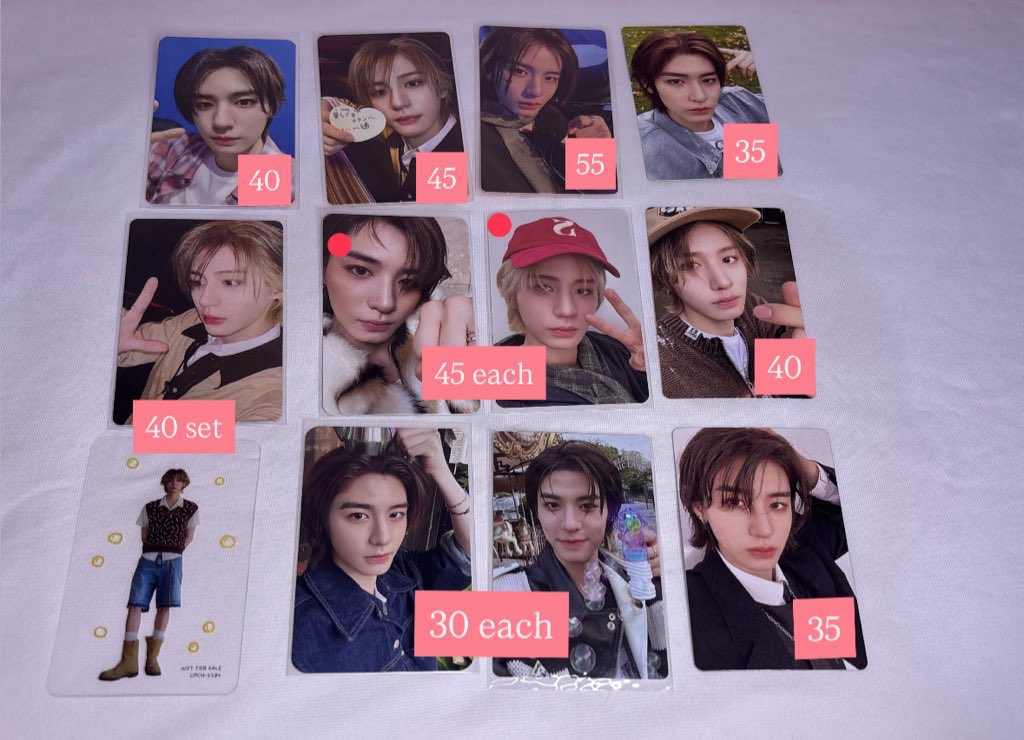 sunghocentric's tweet photo. [rts &amp; likes are appreciated] 🤍🎀

wts 🇮🇩 all about BOYNEXTDOOR photocard 

♥︎ Preferably take more than 2
♥︎ No TIME WASTERS 🤍
🔴 = pair 

Price on pic exc adm &amp; packing! 

t. Sungho Leehan Taesan Jaehyun https://t.co/ynANpiEEFG