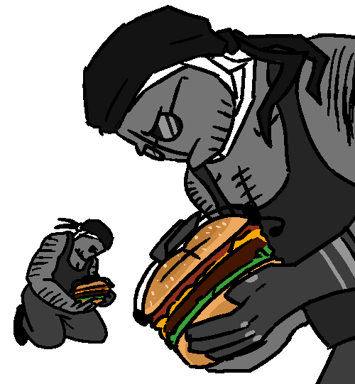ecliiip's tweet photo. would you still love me if i was a burger sanford https://t.co/QggXNBK6wN