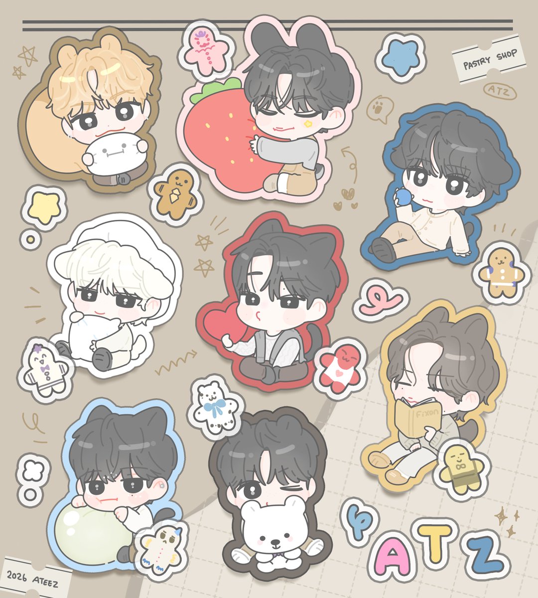 TACO_0323's tweet photo. ✨️ATEEZ PASTRY SHOP✨️ https://t.co/QZ29jLJsho