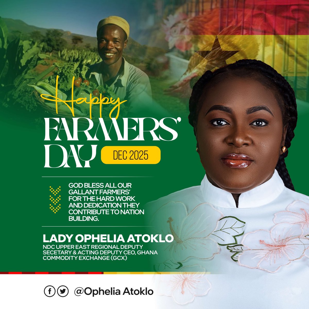 LADY_OPHELIA_A's tweet photo. HAPPY FARMERS’ DAY  
Shoutout to the heroes who turn “seed money” into actual food! Without you, our plates would be empty and our stomachs full of complaints. 🌽😂  
#FarmersDay #SupportTheSoil #RespectTheHoe https://t.co/aMlYWj4iKf