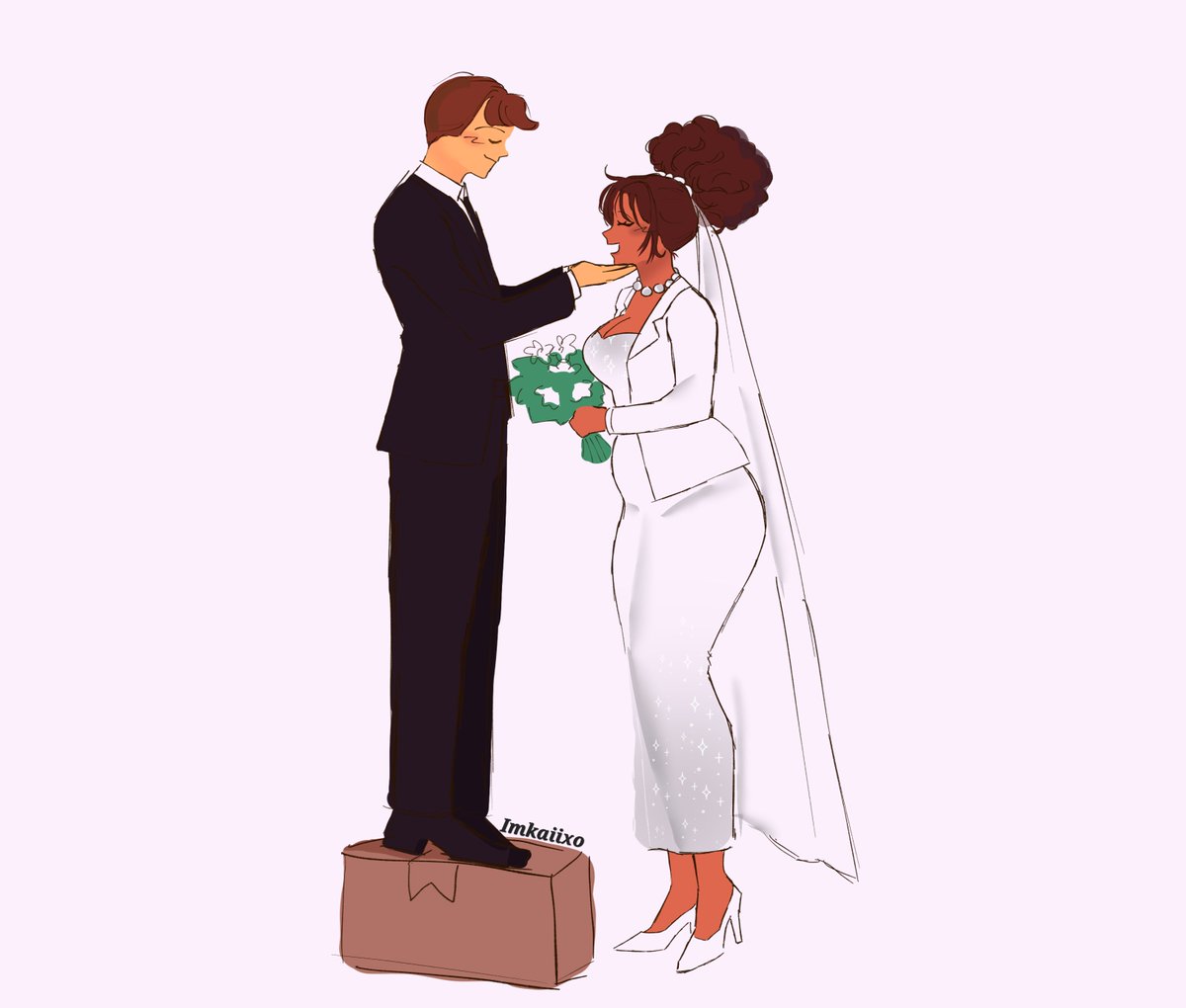 imkaiixo's tweet image. Alright you really wanted them to get married so here you go