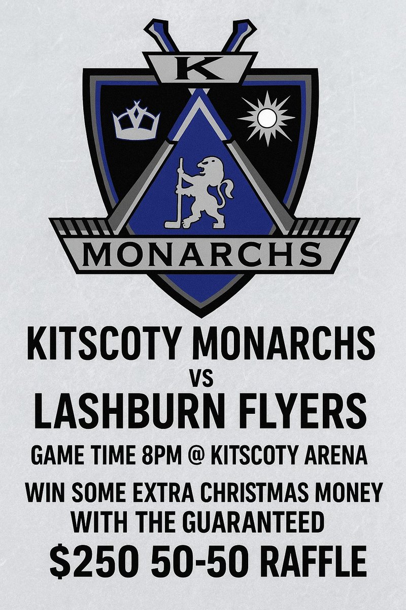 Game day! Monarchs (2-4-0) vs Flyers (5-2-0)