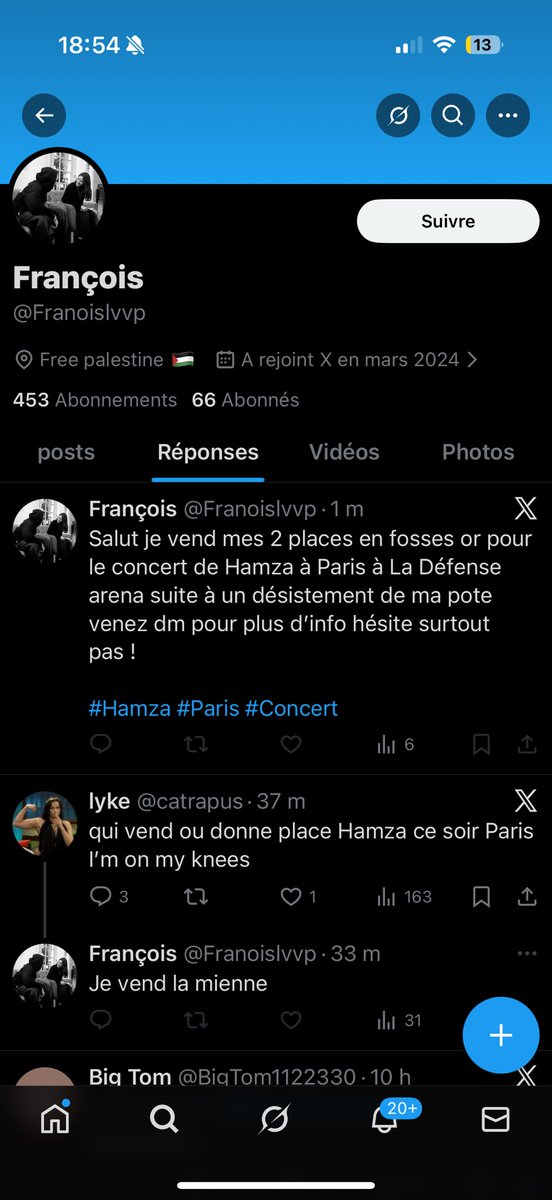 PWeeknd4273's tweet photo. CE TYPE ARNAQUE NE LUI ACHETEZ PAS DE PLACE POUR HAMZA OU AUTRE !!! ‼️‼️⚠️⚠️⚠️ @Franoislvvp https://t.co/Ropts1gqJh