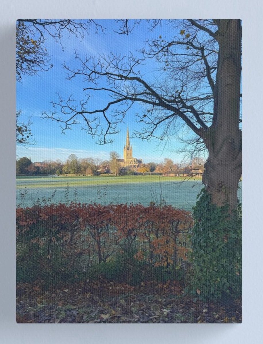 Today’s wintry scene at Norwich Cathedral. 

#Norwich #Norfolk