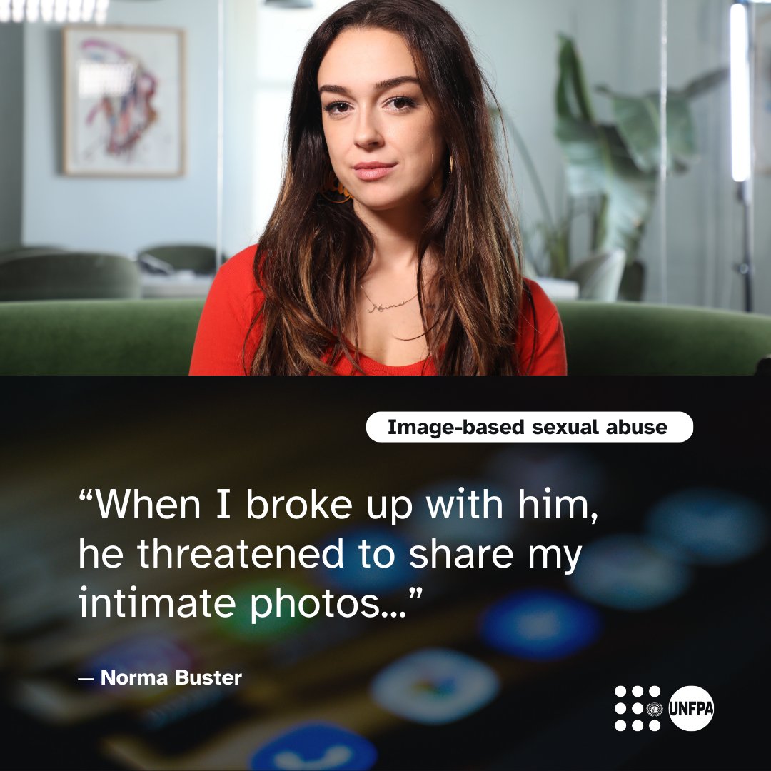 [⚠️ 𝗧𝗿𝗶𝗴𝗴𝗲𝗿 𝗪𝗮𝗿𝗻𝗶𝗻𝗴]

If anyone shares intimate photos of you without your consent…

IT'S NOT YOUR FAULT.

𝑺𝒂𝒚 𝒊𝒕 𝒂𝒈𝒂𝒊𝒏.

IT'S NOT YOUR FAULT.

Stop blaming women and girls for suffering abuse.

Join @‌UNFPA to #ENDViolence online.