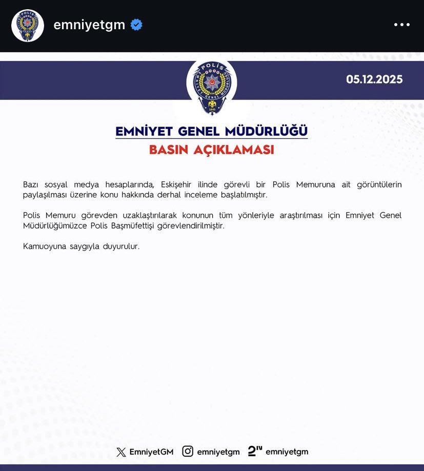 Konu net değil mi ?  pkklı bebek katilini meşru gösterip aleni olarak övenler 3713 terörle mücadele kanunu çiğniyor. Bu Vatanın evlatlarını haince kaleşçe Şehit ettiler. Müfettiş bu konuya yoğunlaşsın. Polis memuru kardeşimi alnından öpüyorum. Vatan sahipsiz değildir.