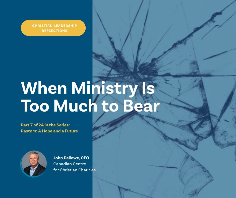 Even the strongest leaders can reach a breaking point. 💔

John Pellowe, CEO of CCCC, shares hope and encouragement for those who feel burdened by the demands of ministry.

cccc.org/news_blogs/joh…

#ChristianLeadership #MinistryLife