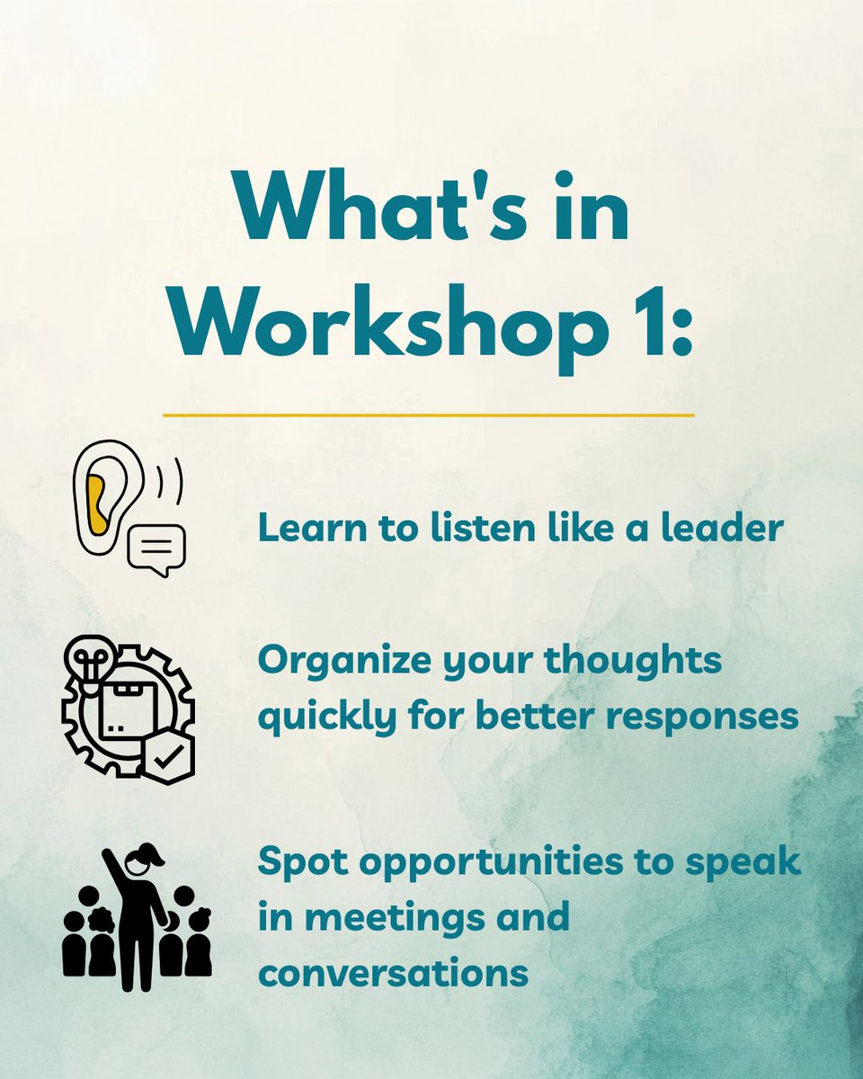 sandyq8_46's tweet photo. Ever feel you can't speak up when you need to? 

Online Workshop

Don't miss Part 1 of a 2-part series: Think Quickly on Your Feet starts TOMORROW,  Saturday,  Dec. 6 at 11am Kuwait time. 

Registration: https://t.co/5bPo4TFJsy 

#professionaldevelopment 
#publicspeaking 
#Online https://t.co/Ffpf18MLSb