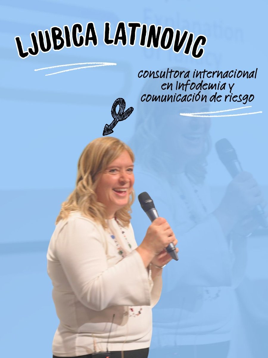 anisalud's tweet image. 💙 Ljubica Latinovic, consultora internacional en Infodemia y comunicación de riesgo, en el Congreso #ANIS2025.

Esta experta dinamizó el concurso &quot;Desmontando Bulos en salud&quot;, presentado por Mapi Muñoz e Isabel López 🔎

Si quieres saber cómo fue ➡️ youtube.com/watch?v=DkYJQ1…