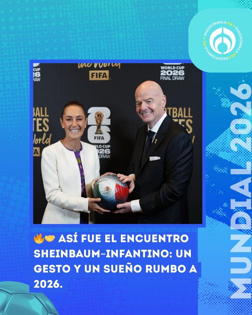 🔥🤝 Así fue el encuentro entre Claudia Sheinbaum y Gianni Infantino: un gesto, un balón y la promesa de un 2026 histórico para México.

#SomosLocales
