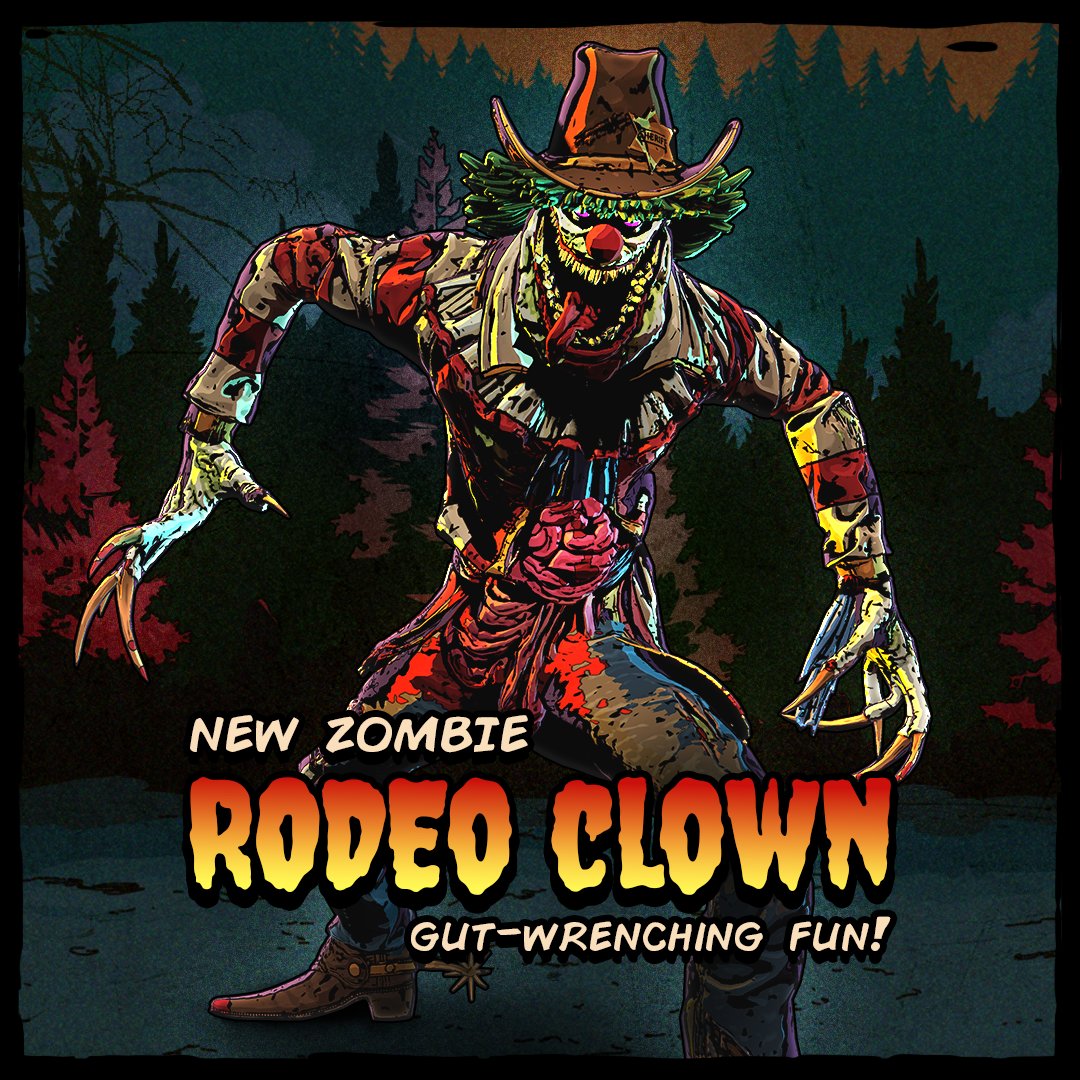 7DaysBloodmoons's tweet photo. 🤡 🌕 A roaming terror is loose. If he grabs you, it is over.
The new Tier 3 Zombie is finally here.

Try the Rodeo Clown Zombie now on Steam: https://t.co/p3BOXUcftp

#7daysbloodmoons #rodeoclown #gameupdate https://t.co/AzlStE9KAt